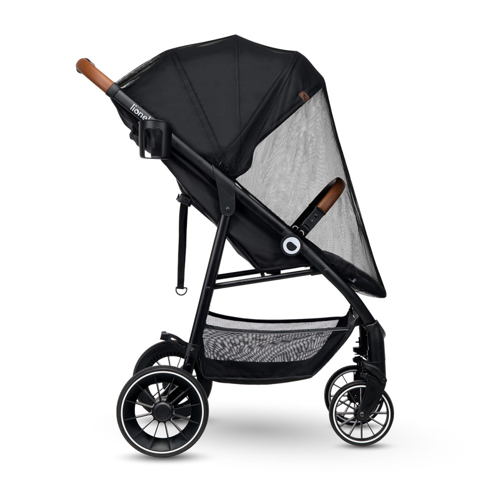 Lionelo Alexia - wózek spacerowy / spacerówka na każdy teren • Black Onyx 