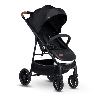 Lionelo Zoey - wózek spacerowy / spacerówka na każdy teren • Black Onyx