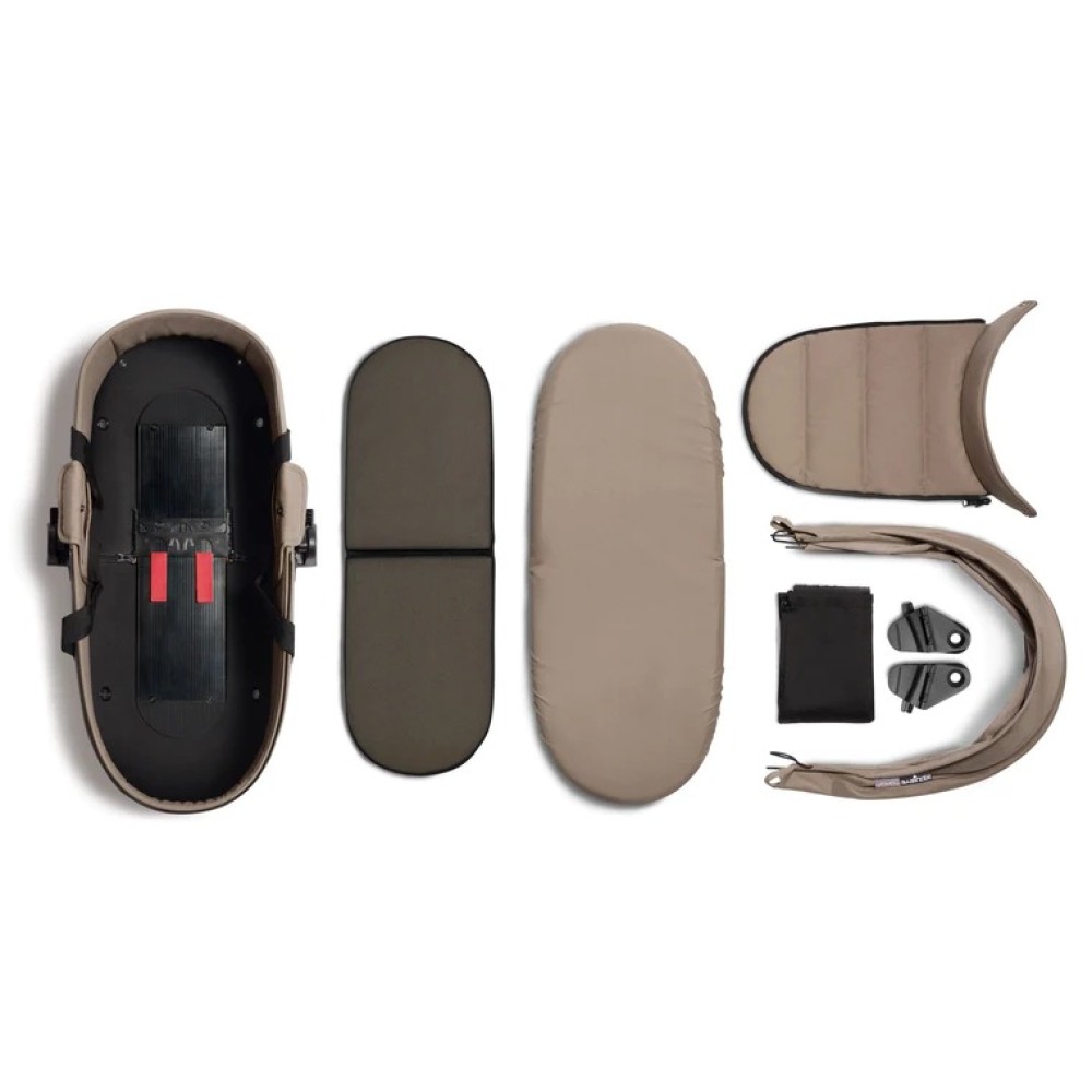 BABYZEN YOYO² - lekki wózek z gondolą Bassinet • Taupe Black