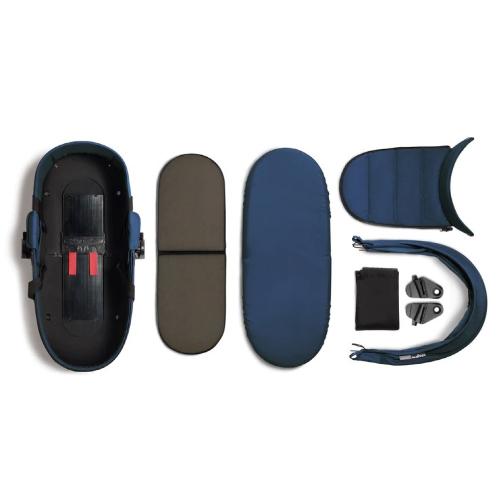BABYZEN YOYO² - lekki wózek z gondolą Bassinet • Navy Blue Black