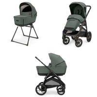 Inglesina Aptica XT Duo - дитяча коляска преміум класу 3в1 з підставкою для люльки / коляска для бездоріжжя (інноваційний матрац Welcome Pad) • Taiga Green