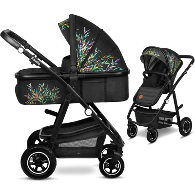 Lionelo Amber - wózek wielofunkcyjny 2w1 / wózek z pompowanymi kołami • Dreamin