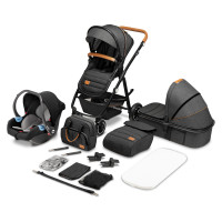 Lionelo Amber Grey Graphite дитяча коляска 3в1
