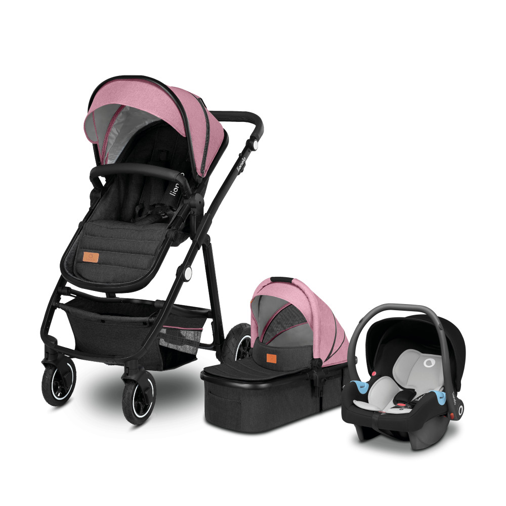 Lionelo Amber Pink Rose дитяча коляска 3в1