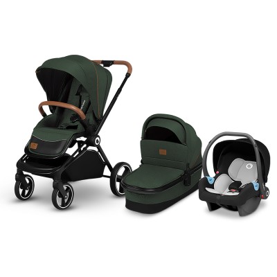 Lionelo Mika - wózek wielofunkcyjny 3w1 / kompaktowy wózek 3w1 • Green Forest