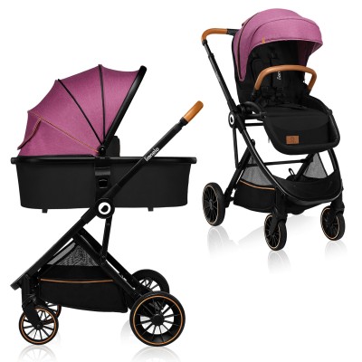 Lionelo Riya - wózek wielofunkcyjny 2w1 / lekki wózek 2w1 • Violet