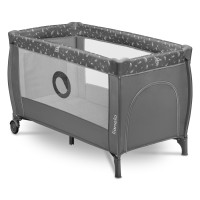Lionelo Stefi Plus Grey White ліжко-манеж