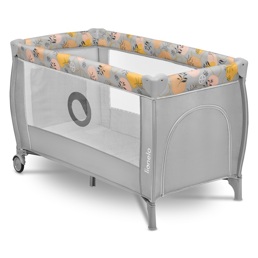 Lionelo Stefi Plus - łóżeczko turystyczne • Pink Yellow