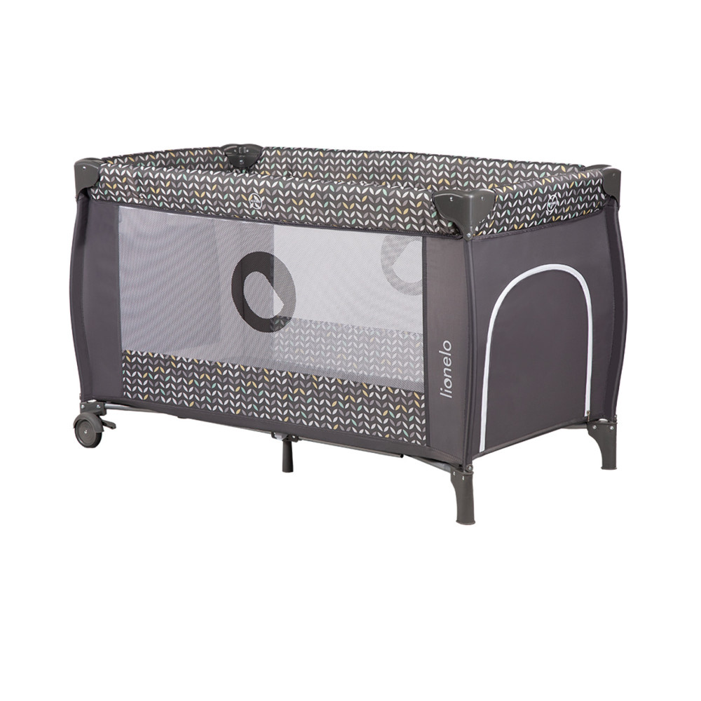 Lionelo Sven Plus Grey Scandi ліжко-манеж