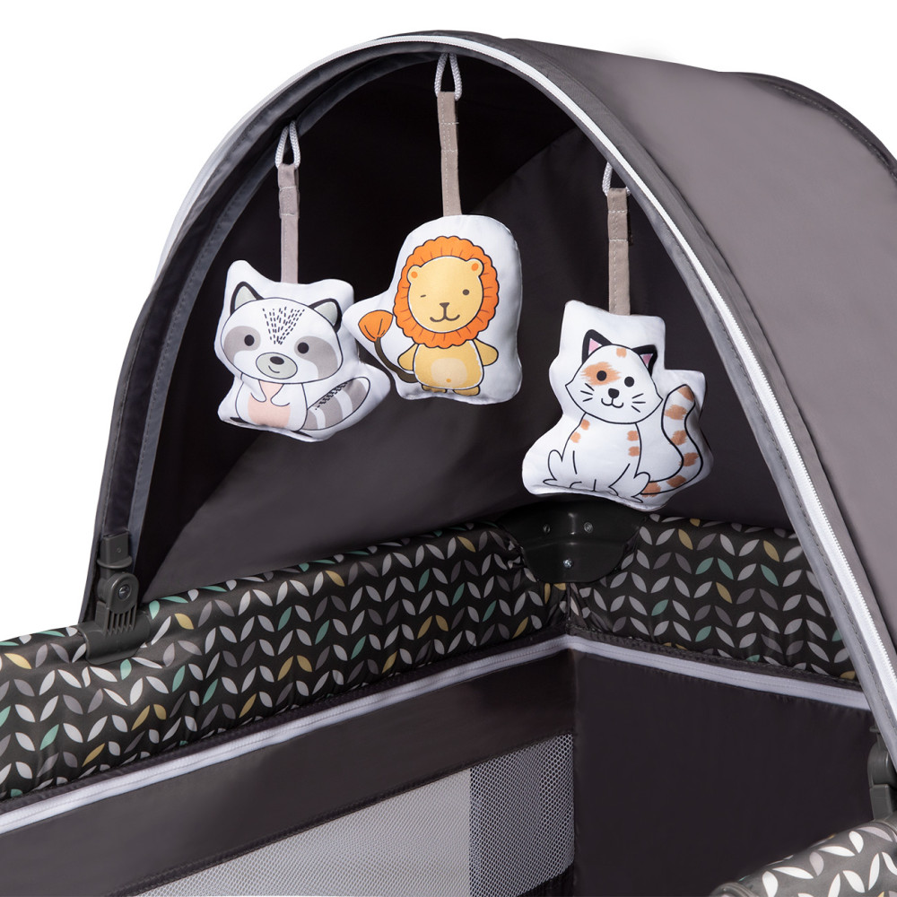 Lionelo Sven Plus Grey Scandi ліжко-манеж