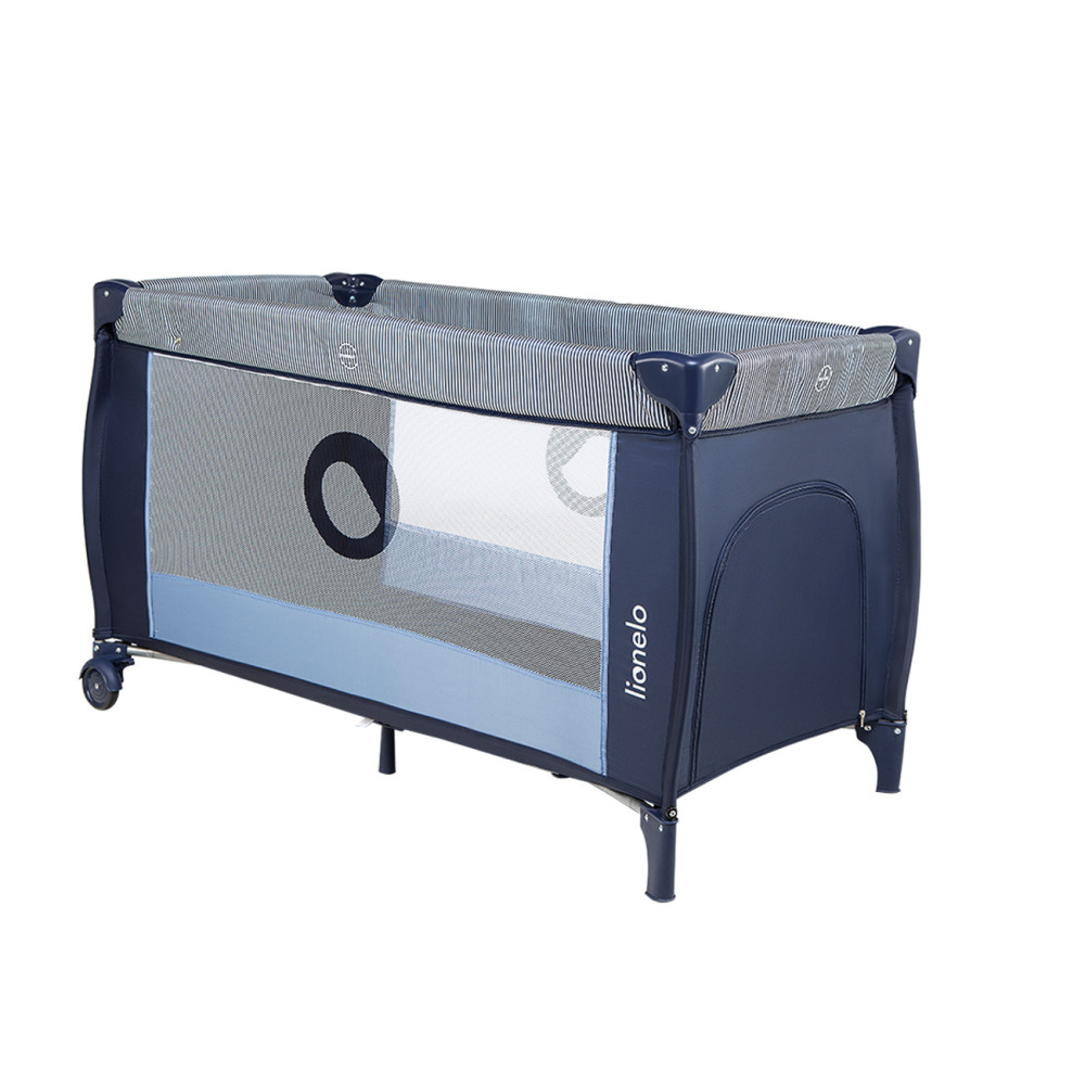 Lionelo Sven Plus Blue Navy ліжко-манеж