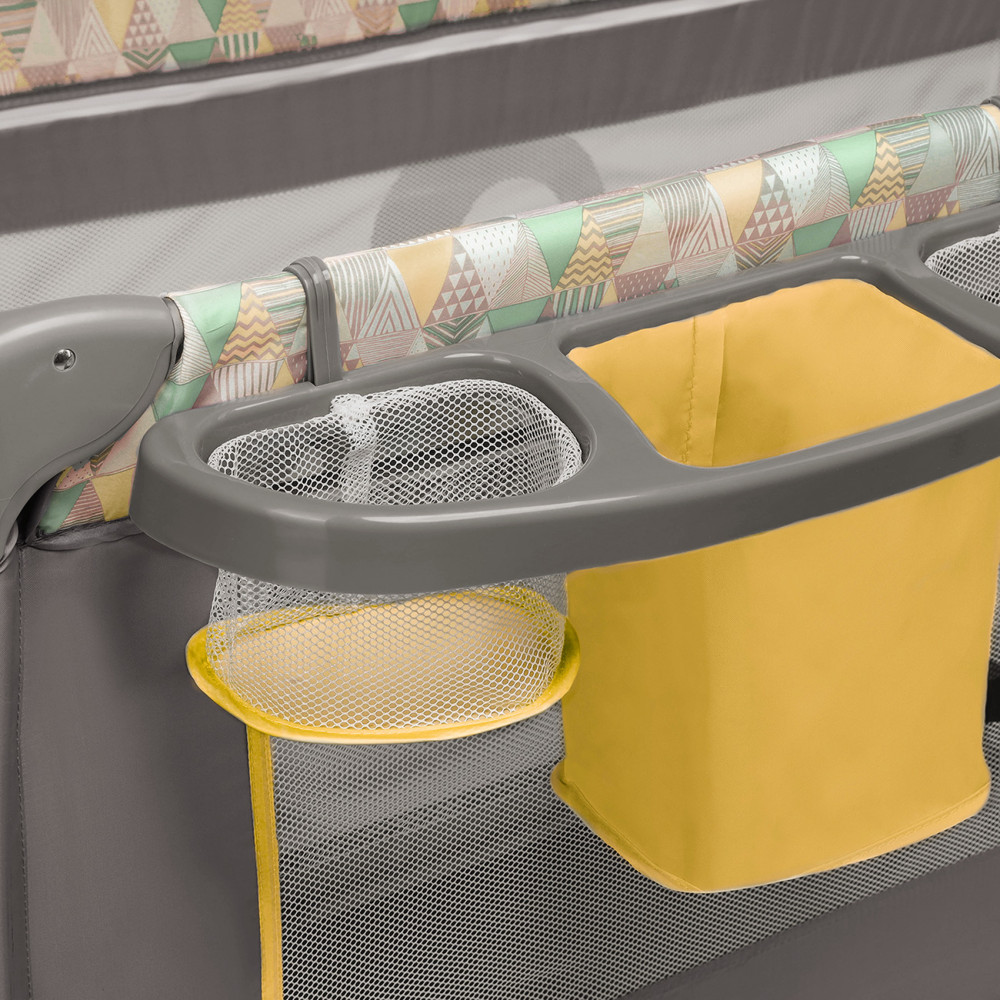 Lionelo Sven Plus Yellow Scandi ліжко-манеж