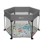 Lionelo Roel - kojec dla dziecka • Grey Multicolor Lionelo Roel - kojec dla dziecka • Grey Multicolor