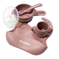 Davidam Pale Mauve набір силіконового посуду з глибокою тарілкою