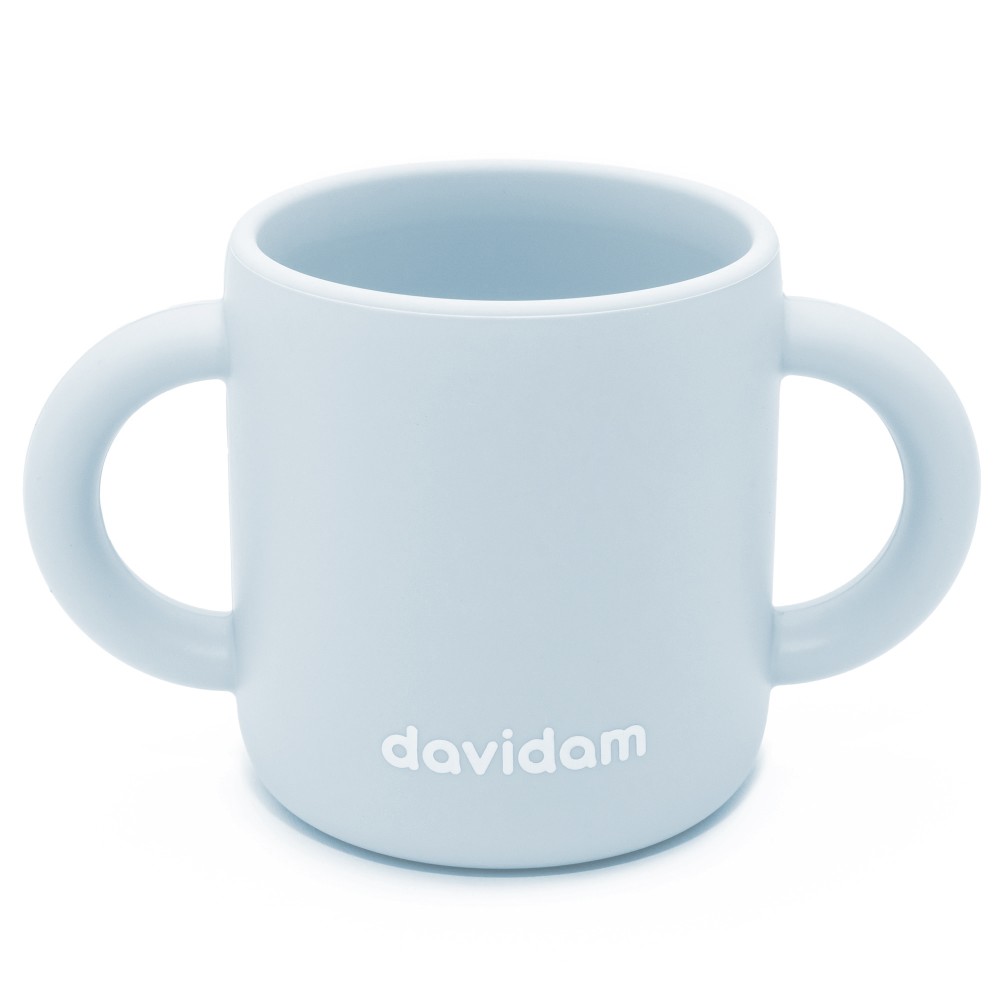 Davidam - zestaw naczyń silikonowych z miseczką • Ice Blue