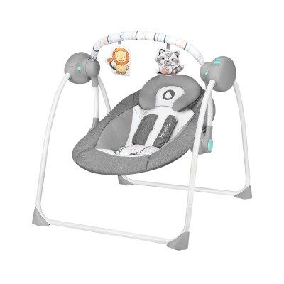 Lionelo Ruben - leżaczek bujaczek • Stone Grey Turquoise