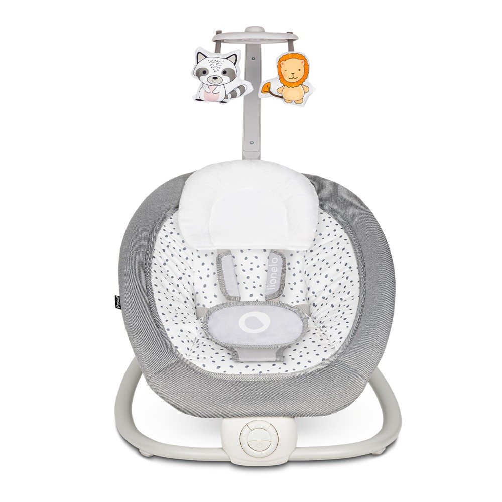 Lionelo Pascal - leżaczek bujaczek 2w1 • Grey Dove
