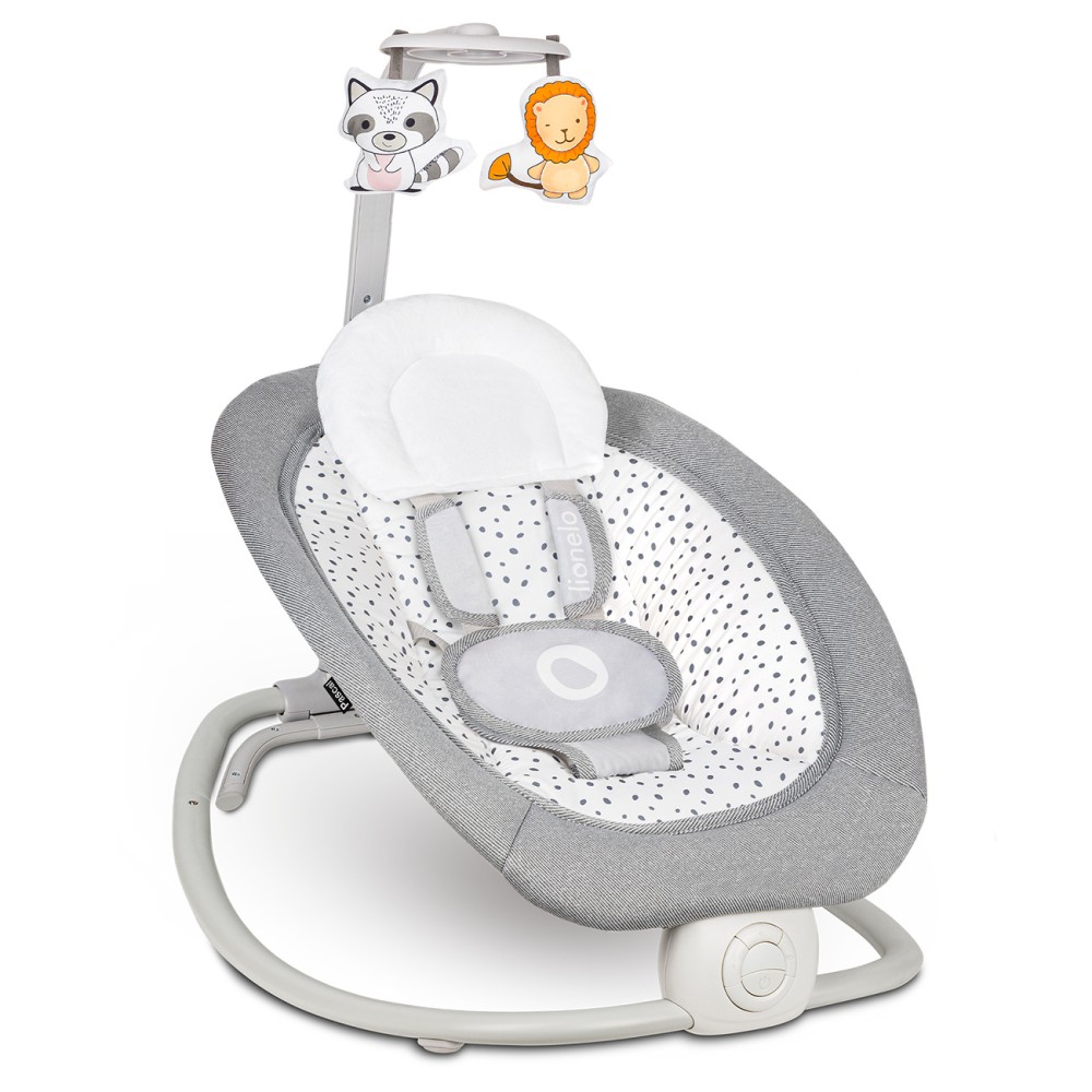 Lionelo Pascal - leżaczek bujaczek 2w1 • Grey Dove