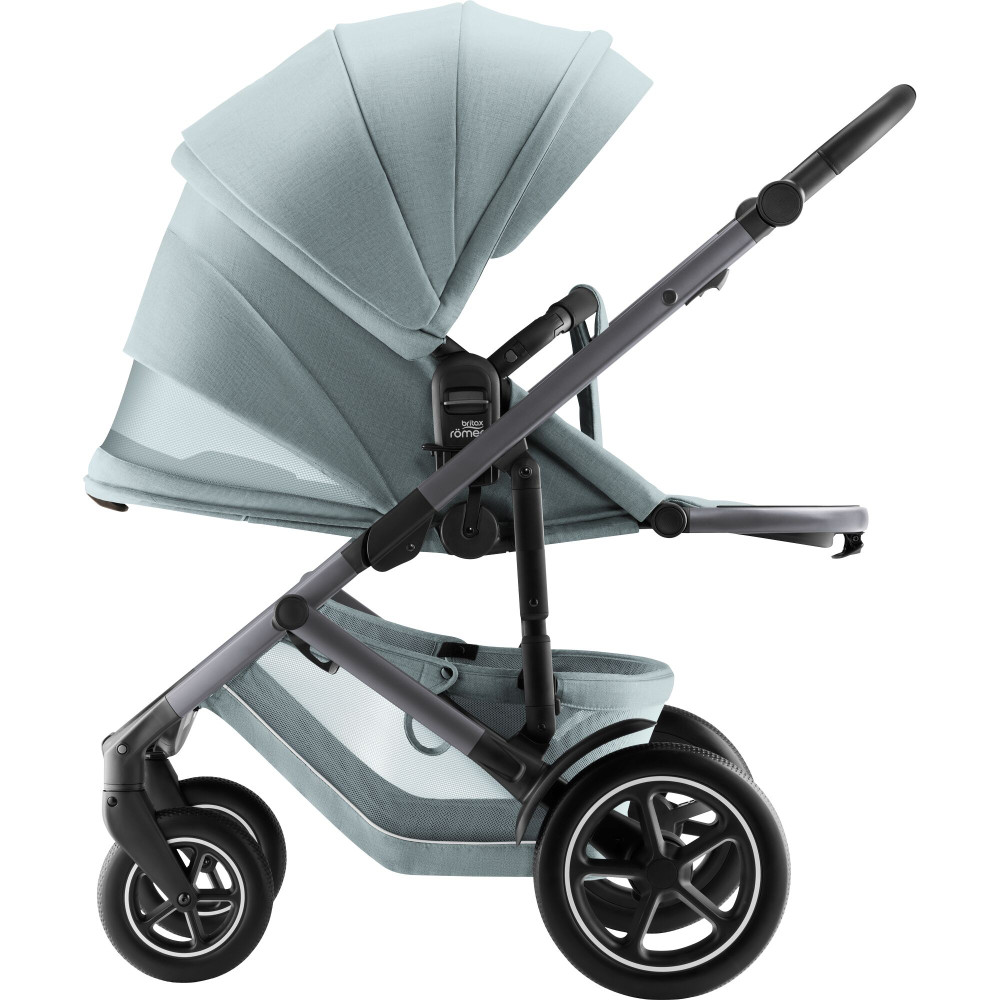 Britax Römer Smile 5Z - wózek dziecięcy 2w1 na każdy teren, z kolekcji STYLE (wyróżnik: wentylacja z drobnej siateczki) • Harbor Blue STYLE