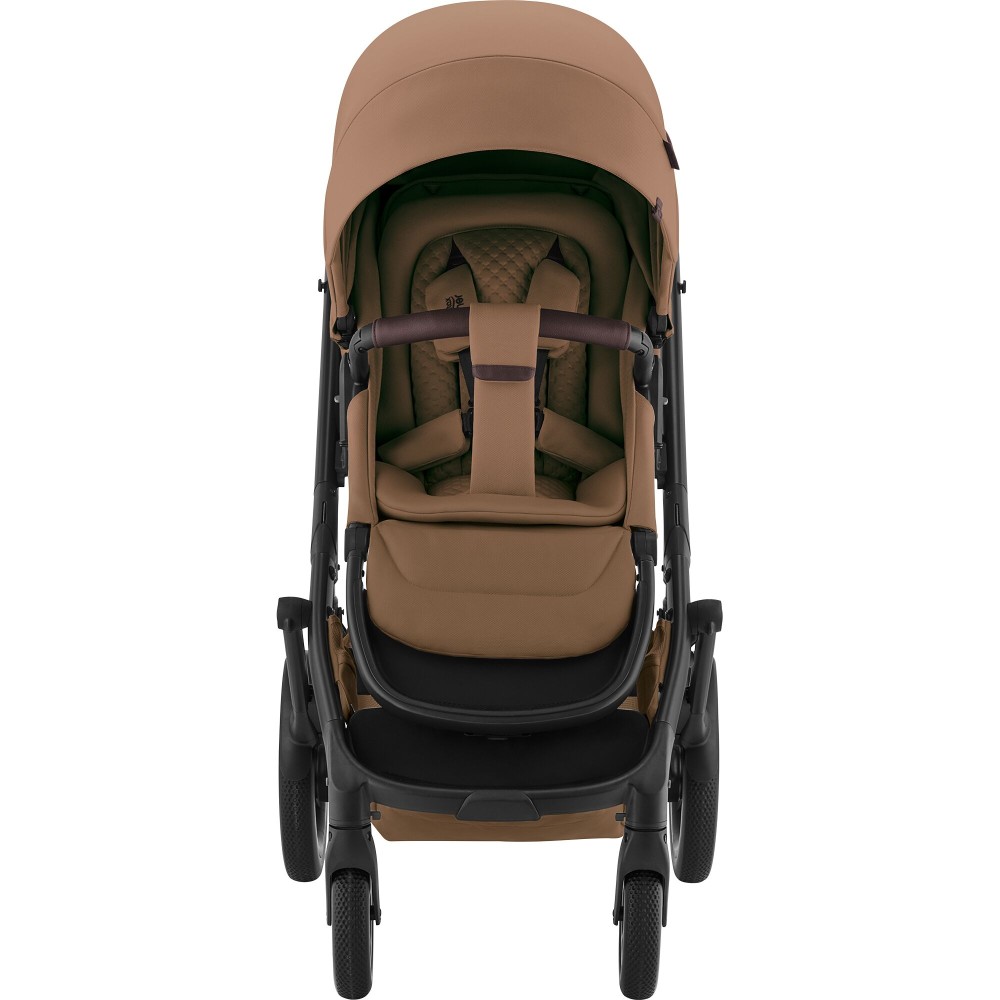Britax Römer Smile 5Z - wózek dziecięcy 2w1 na każdy teren, z kolekcji LUX (luksusowe zrównoważone tkaniny i skórzane detale) • Warm Caramel LUX