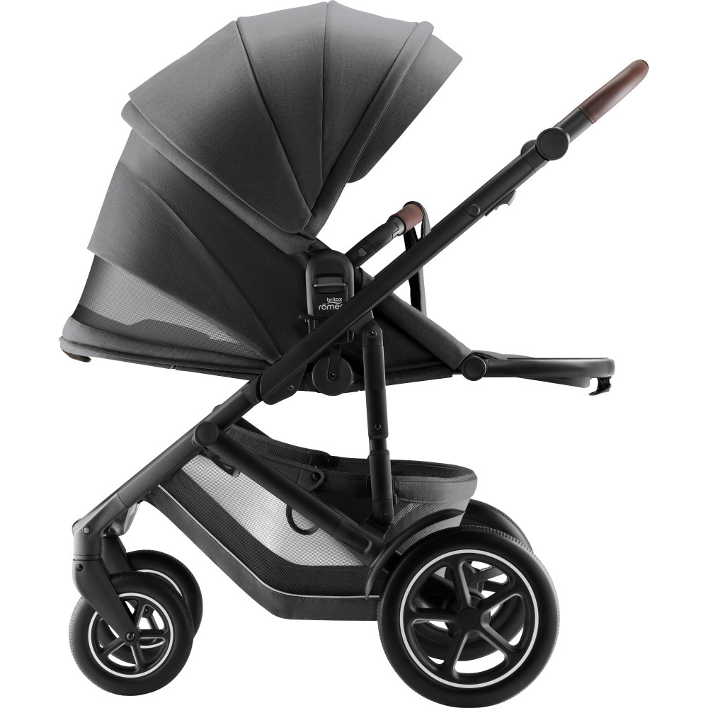 Britax Römer Smile 5Z - wózek spacerowy,  spacerówka na każdy teren z kolekcji STYLE (wyróżnik: wentylacja z drobnej siateczki) • Mineral Grey STYLE