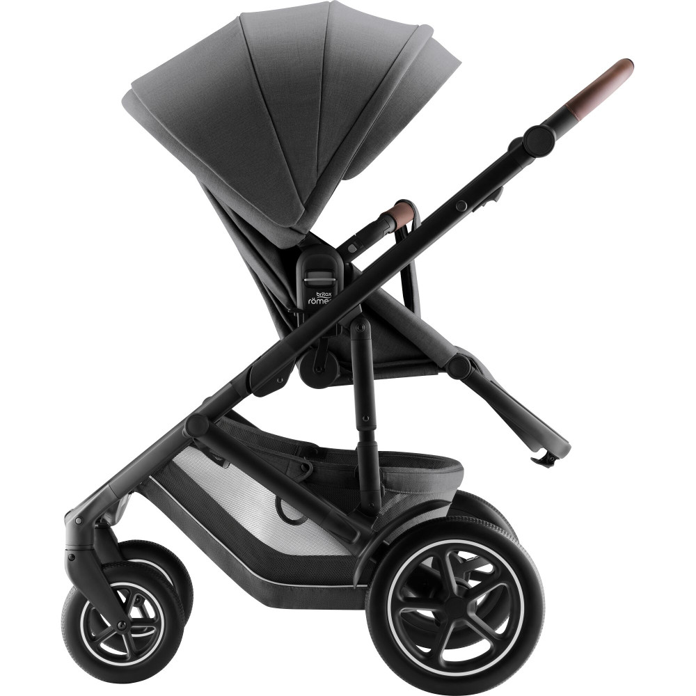Britax Römer Smile 5Z - wózek spacerowy,  spacerówka na każdy teren z kolekcji STYLE (wyróżnik: wentylacja z drobnej siateczki) • Mineral Grey STYLE