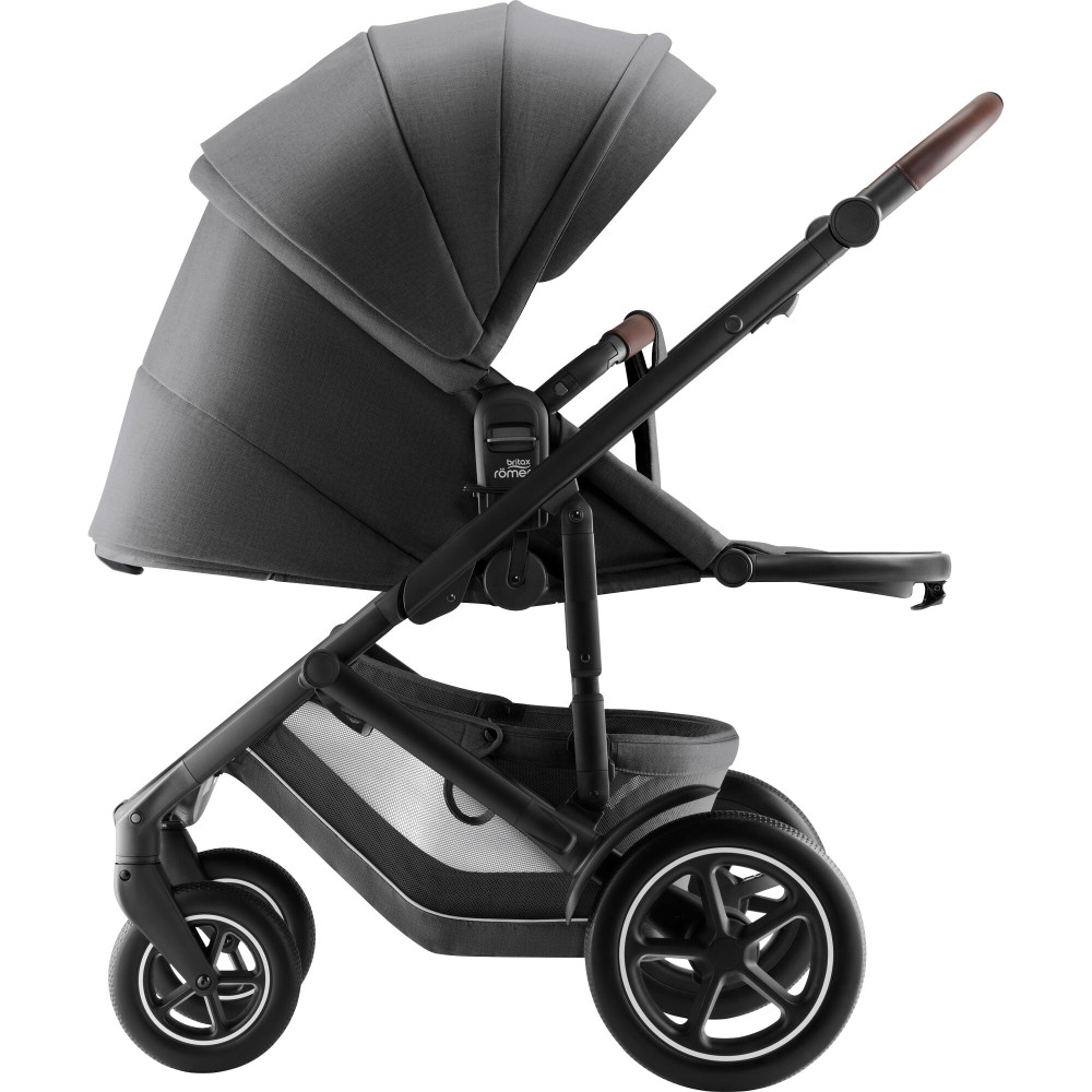 Britax Römer Smile 5Z - wózek spacerowy,  spacerówka na każdy teren z kolekcji STYLE (wyróżnik: wentylacja z drobnej siateczki) • Mineral Grey STYLE