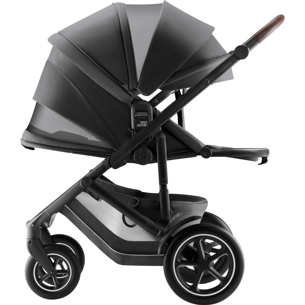 Britax Römer Smile 5Z - wózek spacerowy,  spacerówka na każdy teren z kolekcji STYLE (wyróżnik: wentylacja z drobnej siateczki) • Mineral Grey STYLE