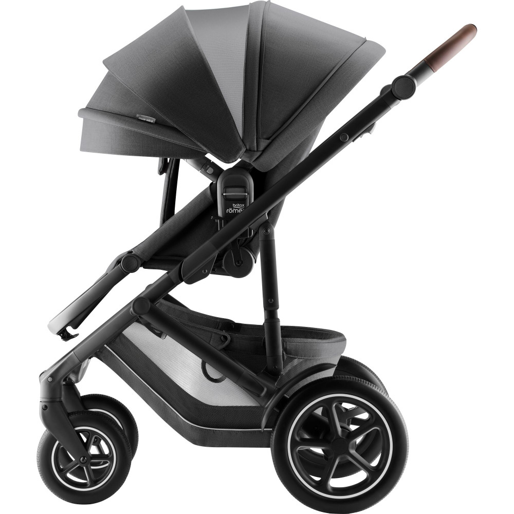 Britax Römer Smile 5Z - wózek spacerowy,  spacerówka na każdy teren z kolekcji STYLE (wyróżnik: wentylacja z drobnej siateczki) • Mineral Grey STYLE