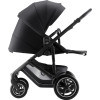 Britax Römer Smile 5Z - wózek spacerowy,  spacerówka na każdy teren z kolekcji STYLE (wyróżnik: wentylacja z drobnej siateczki) • Carbon Black STYLE