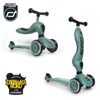 SCOOTANDRIDE Highwaykick 1 2w1 - hulajnoga/rowerek biegowy • Forest