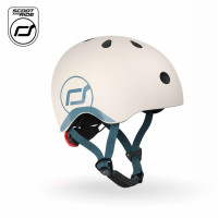 SCOOTANDRIDE XXS-S - kask dziecięcy na rower, hulajnogę (1-5lat / 45-51cm obwód głowy) • Ash