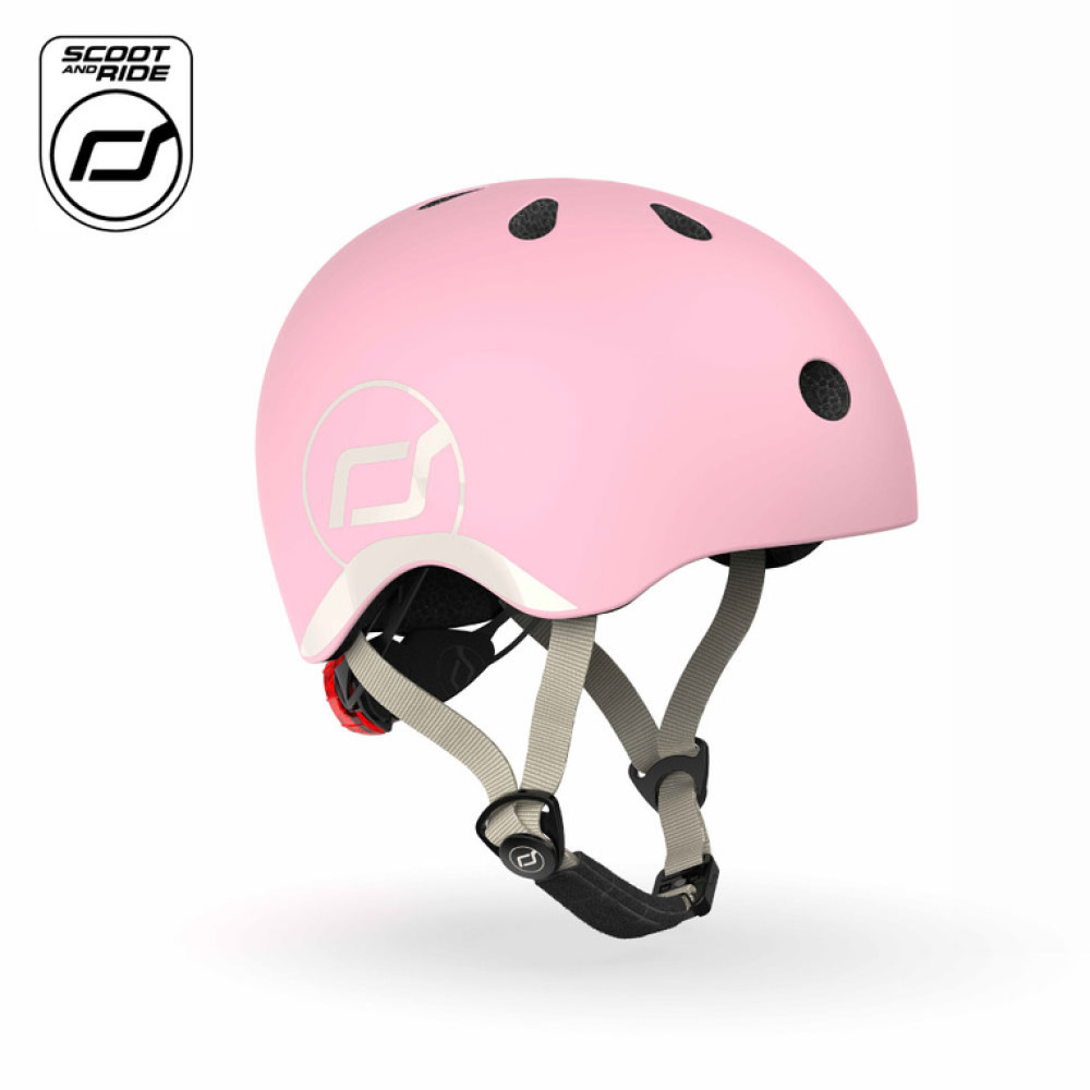 SCOOTANDRIDE XXS-S - kask dziecięcy na rower, hulajnogę (1-5lat / 45-51cm obwód głowy) • Rose