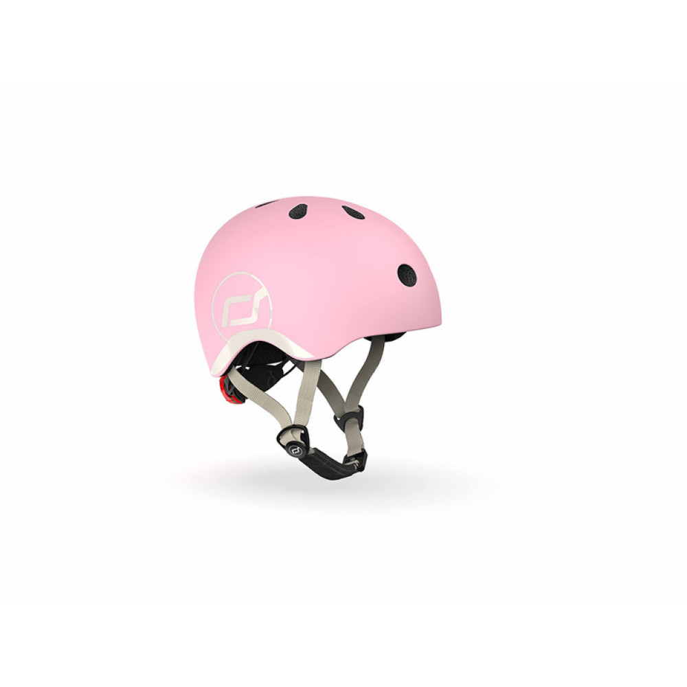 SCOOTANDRIDE XXS-S - kask dziecięcy na rower, hulajnogę (1-5lat / 45-51cm obwód głowy) • Rose