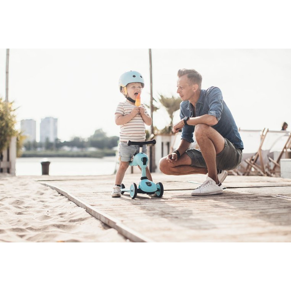SCOOTANDRIDE XXS-S - дитячий шолом для велосипеда, самоката (1-5років / 45-51см окружність голови) • Blueberry