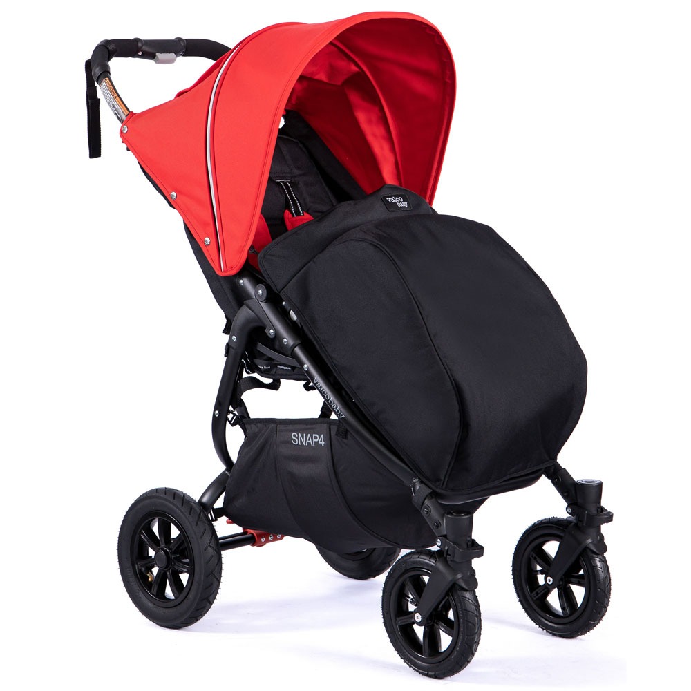 Valco Baby Snap4 Sport 60- wózek spacerowy / spacerówka na każdy teren • Black Red