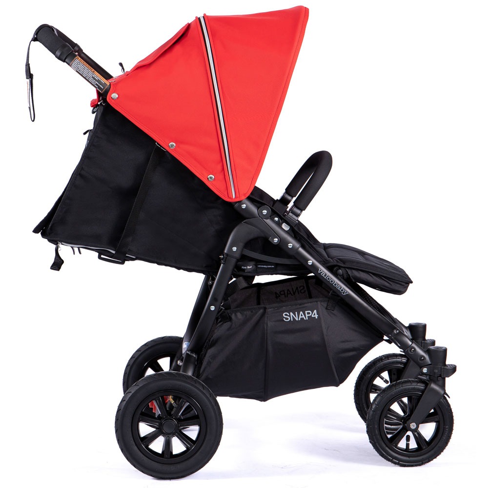 Valco Baby Snap4 Sport 60- wózek spacerowy / spacerówka na każdy teren • Black Red