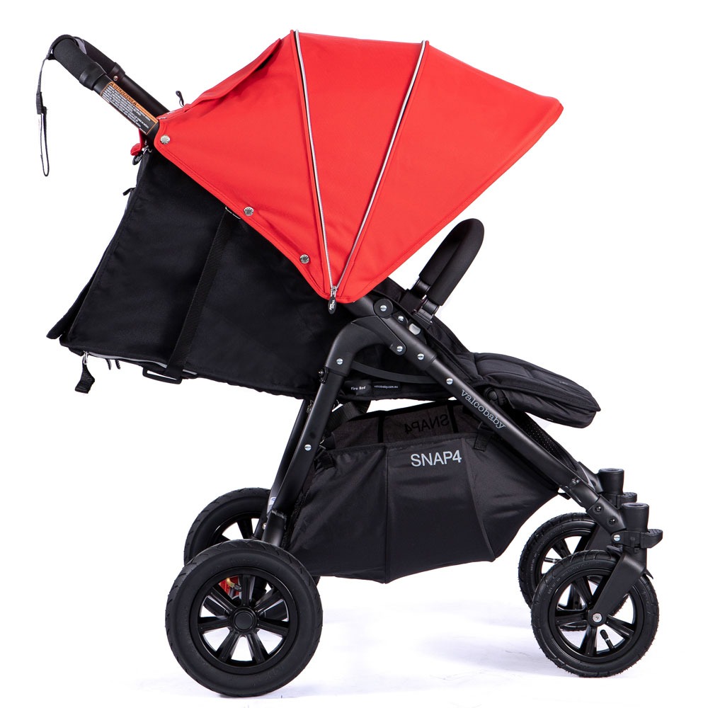 Valco Baby Snap4 Sport 60- wózek spacerowy / spacerówka na każdy teren • Black Red