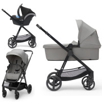 Kinderkraft Newly - wózek wielofunkcyjny 3w1 / lekki wózek • Moonlight Grey Kinderkraft Newly - wózek wielofunkcyjny 3w1 / lekki wózek • Moonlight Grey