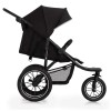 Kinderkraft Helsi -  wózek do biegania / spacerówka dla aktywnych • Deep Black