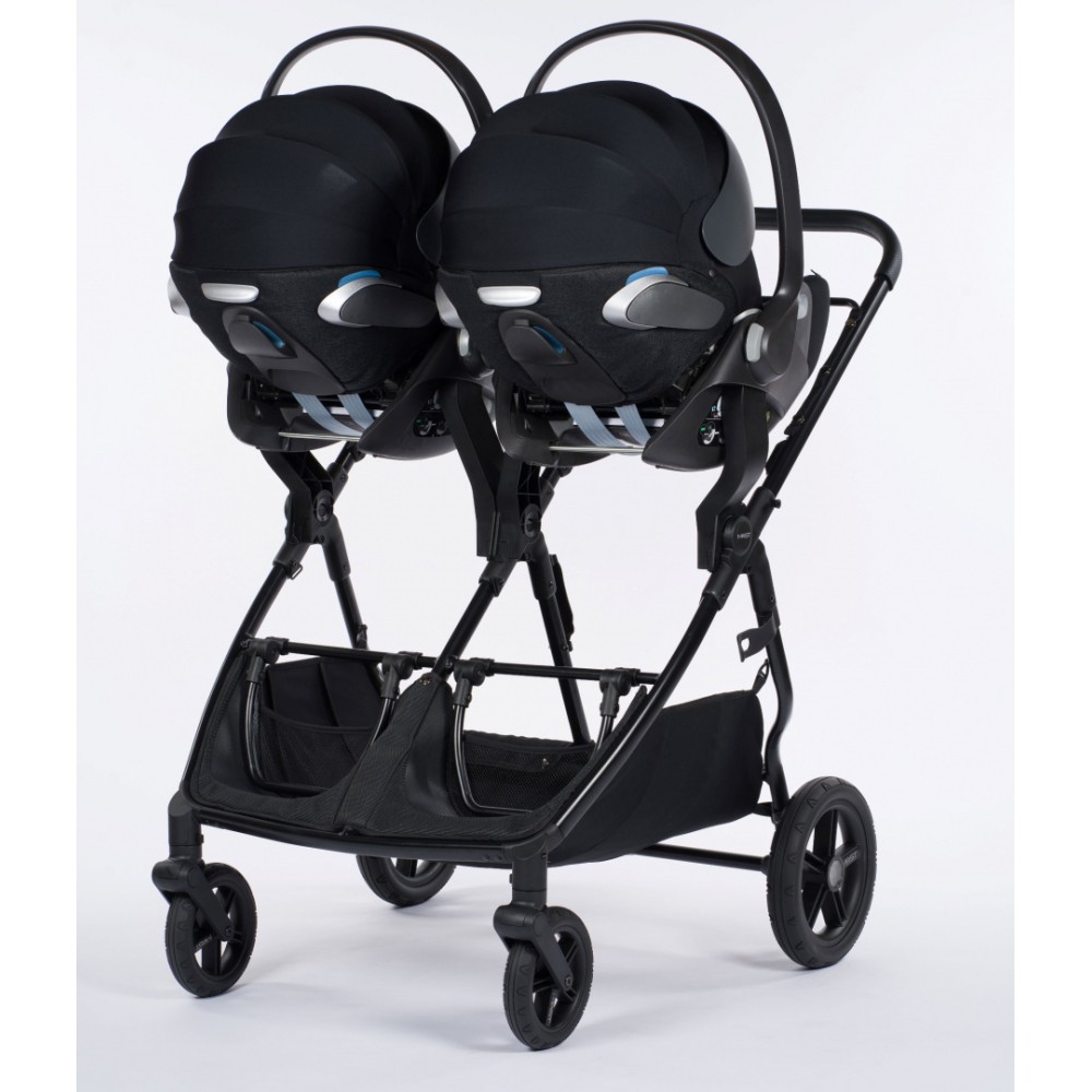 Mast M. Twin x - bliźniaczy wózek spacerowy / spacerówka dla bliźniaków • Volcanic Ash