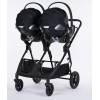 Mast M. Twin x - bliźniaczy wózek spacerowy / spacerówka dla bliźniaków • Volcanic Ash