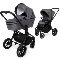 Muuvo Quick 4.0 - wózek wielofunkcyjny 2w1 / kompaktowy wózek 2w1 • Iron Graphite