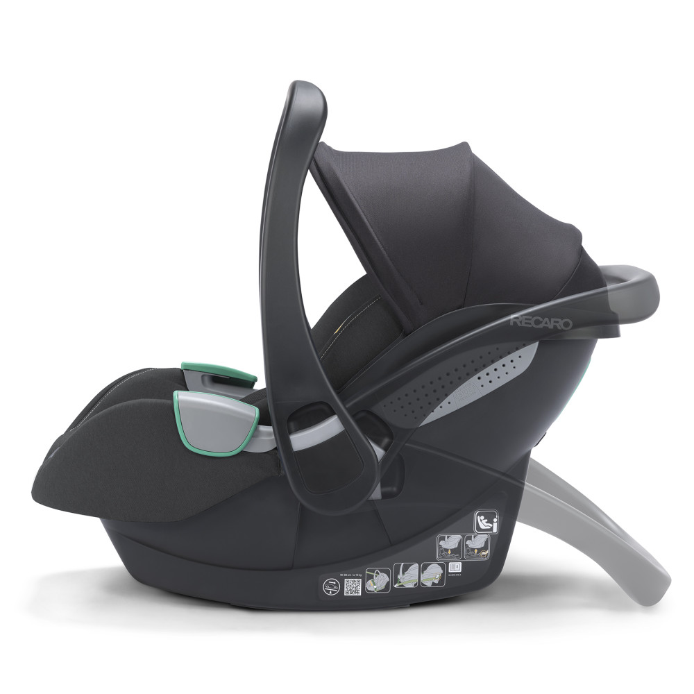 Recaro Avan i-Size - fotelik samochodowy, nosidełko (40 - 83cm / 0 - 15mc) • Fibre Black