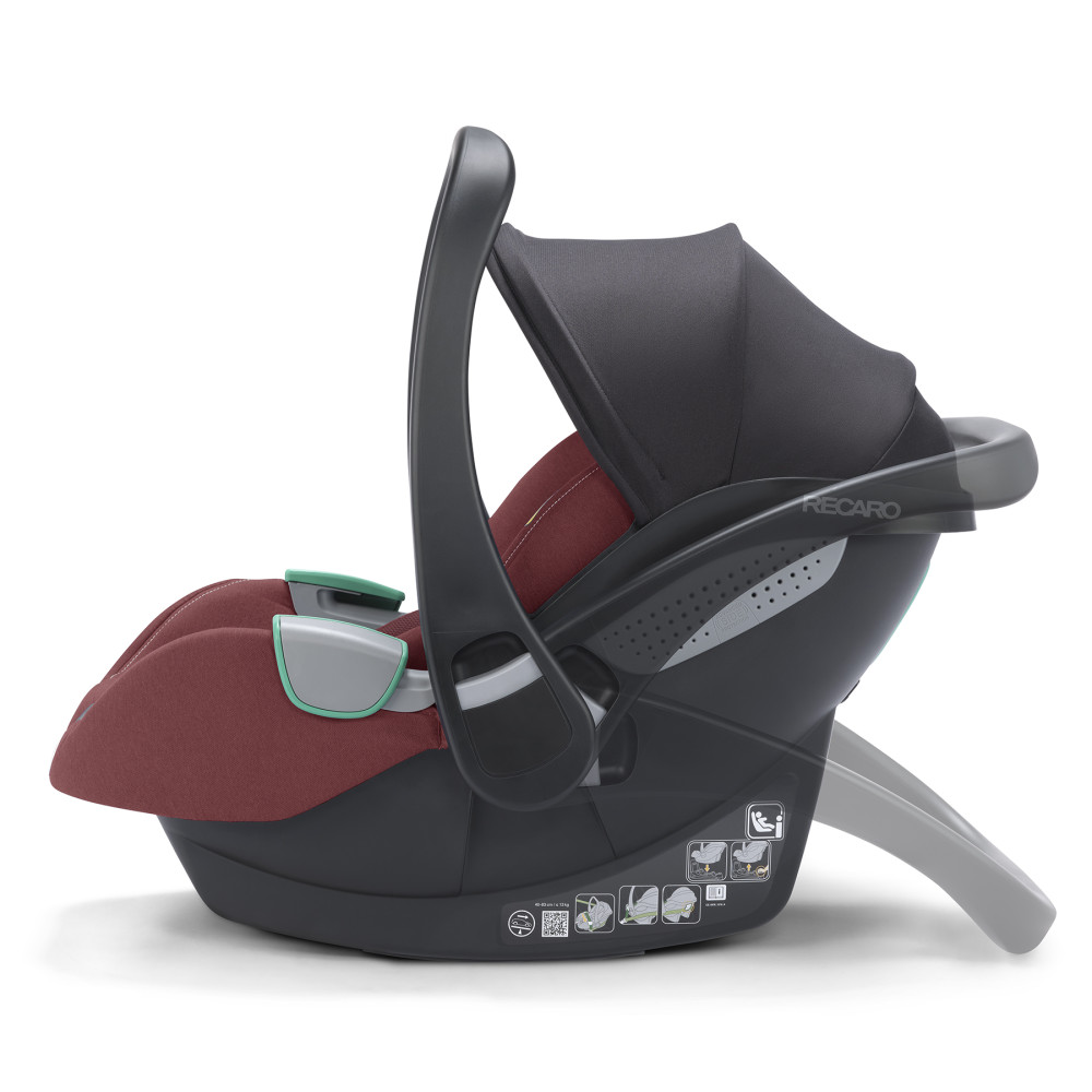 Recaro Avan i-Size - fotelik samochodowy, nosidełko (40 - 83cm / 0 - 15mc) • Iron Red