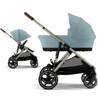 Cybex Gazelle S - powystawowy wózek wielofunkcyjny 2w1 dla jednego dziecka • Sky Blue Cybex Gazelle S - powystawowy wózek wielofunkcyjny 2w1 dla jednego dziecka • Sky Blue