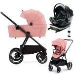 Kinderkraft Nea - wózek wielofunkcyjny 4w1 • Ash Pink