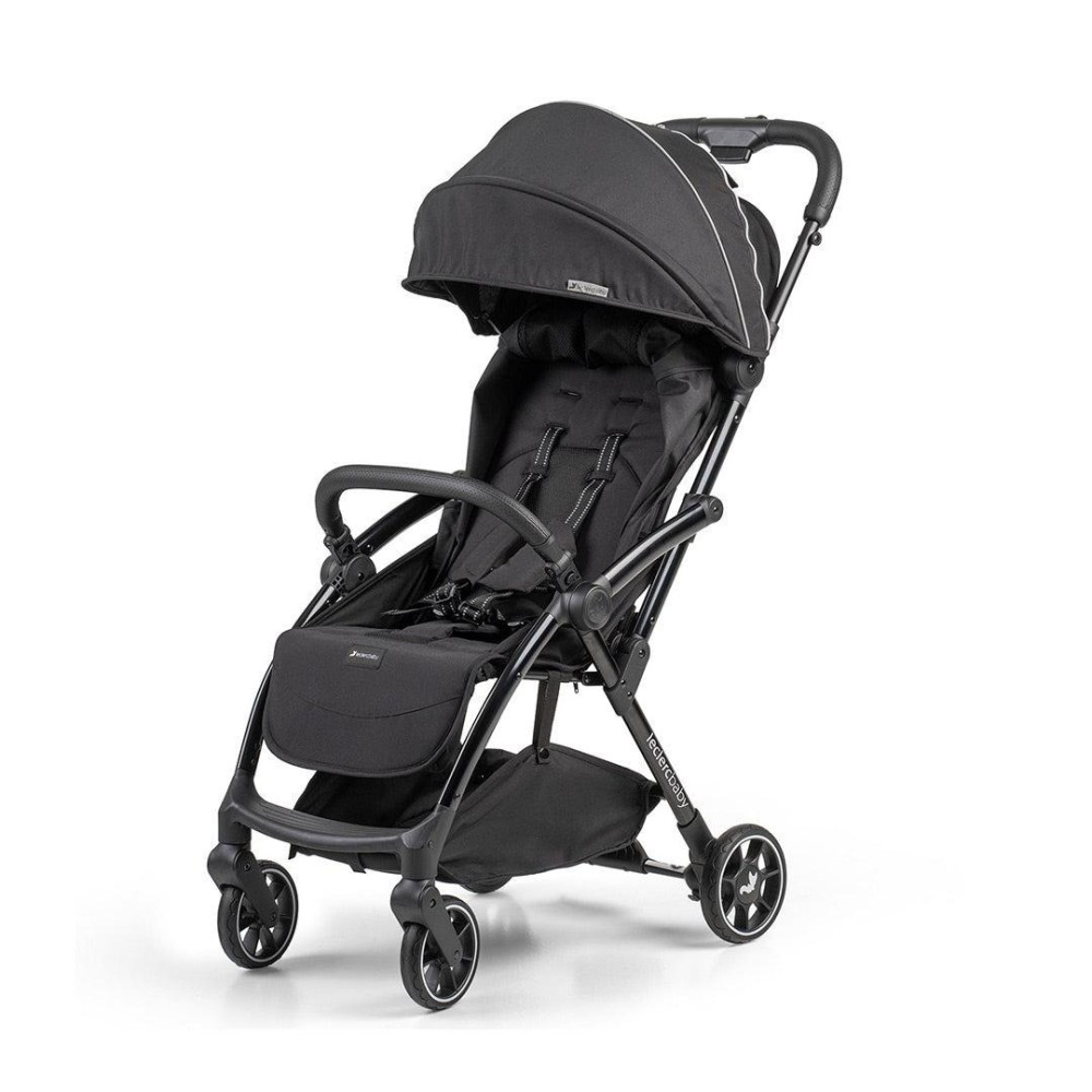 Leclerc Baby Influencer Air - wózek spacerowy / spacerówka do samolotu • Piano Black