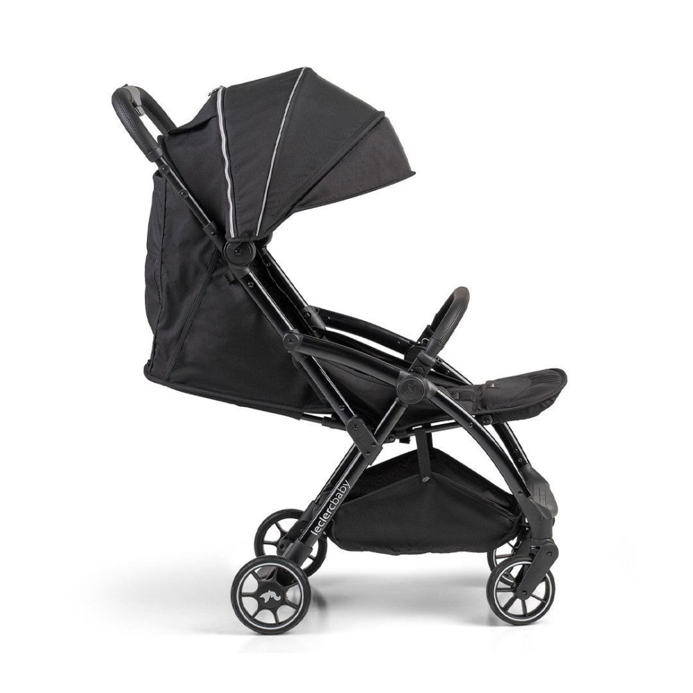 Leclerc Baby Influencer Air - wózek spacerowy / spacerówka do samolotu • Piano Black