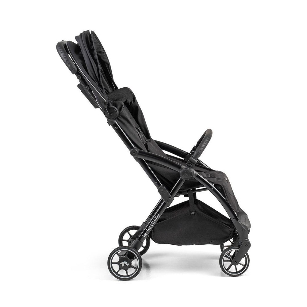 Leclerc Baby Influencer Air - wózek spacerowy / spacerówka do samolotu • Piano Black